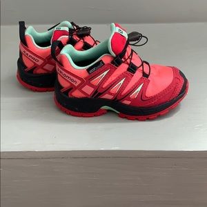 Pink Salomon Hiking Shoes